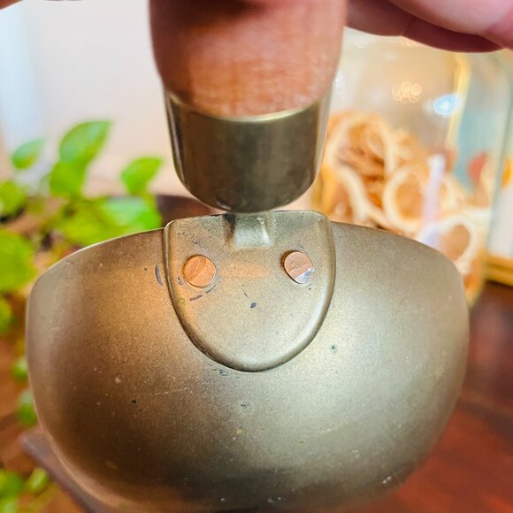 Antique Brass Grain Scoop Gallery Wall English Cottagecore Farmhouse European 18 - Picture 9 of 10